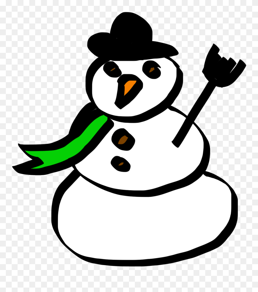 Snow - Snow Man Cartoon White Snow Snapback Sun Block Clipart