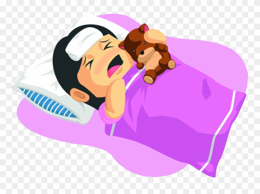 Fever Royalty Free Clip Art Baby Crying - Sick Child Clipart - Png Download