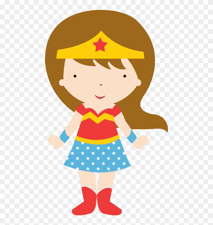 Fever Clipart Sick Girl - Wonder Woman Baby Clipart - Png Download