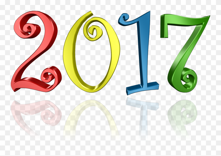 New Tax Year 2017 - Colorful 2017 Clipart - Png Download