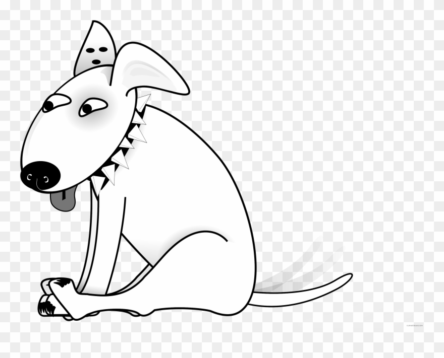 Dog Animal Free Black White Clipart Images Clipartblack - Clip Art - Png Download