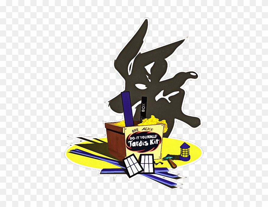 Bleed Area May Not Be Visible - Tardis Kit Wilcoyote Slouchy V-neck Clipart