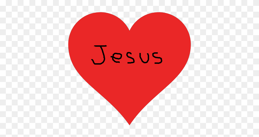 Jesus Heart Clipart Vector Heart Clip Art At Clker - Love - Png Download