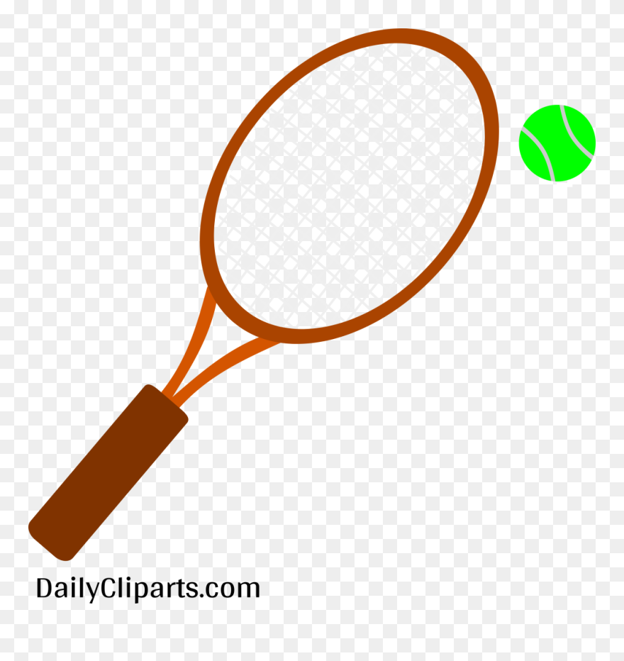 Free Tennis Racket With Ball Clipart Image - Tennis Racket - Png Download
