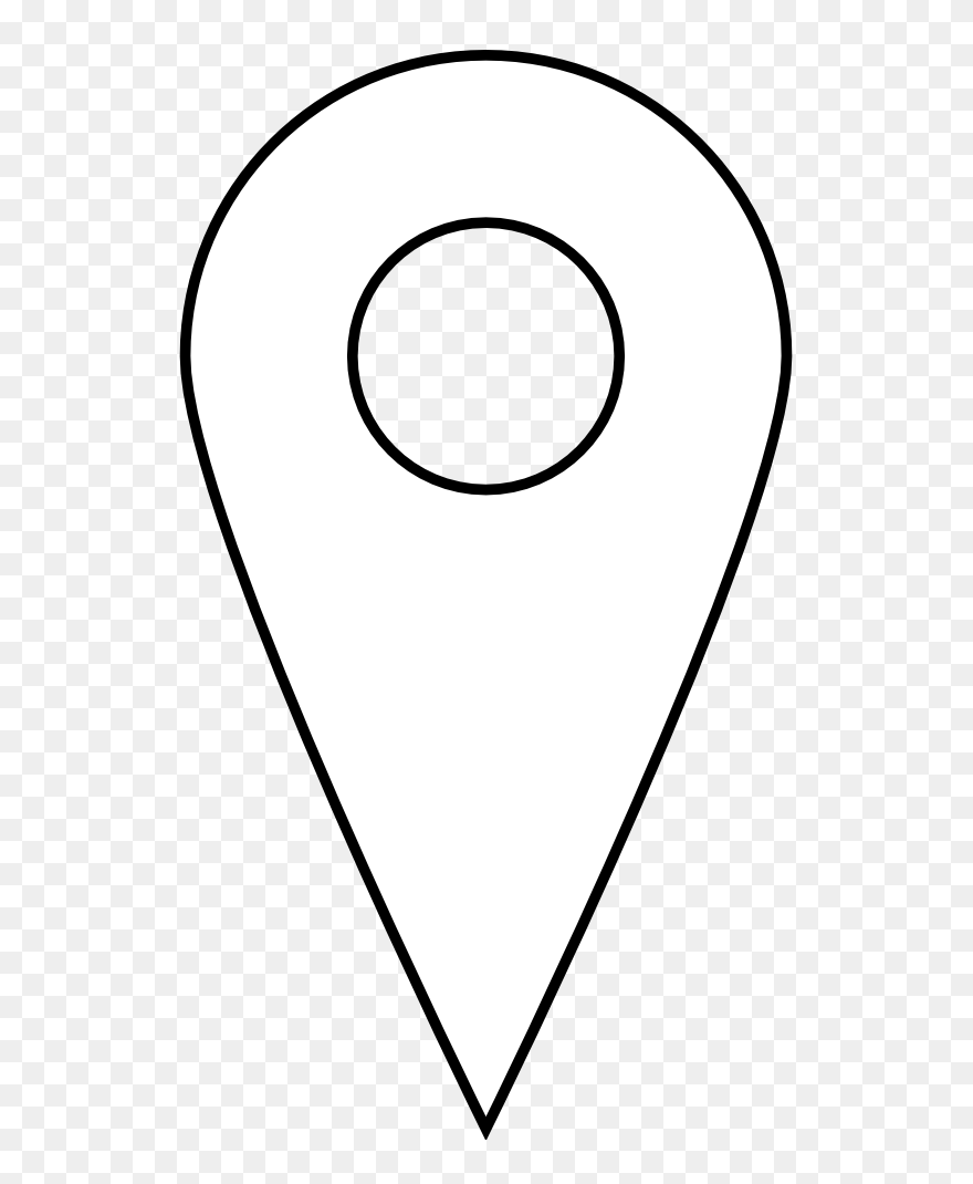 Google - Location - Icon - Vector - Location Symbol Png White Clipart