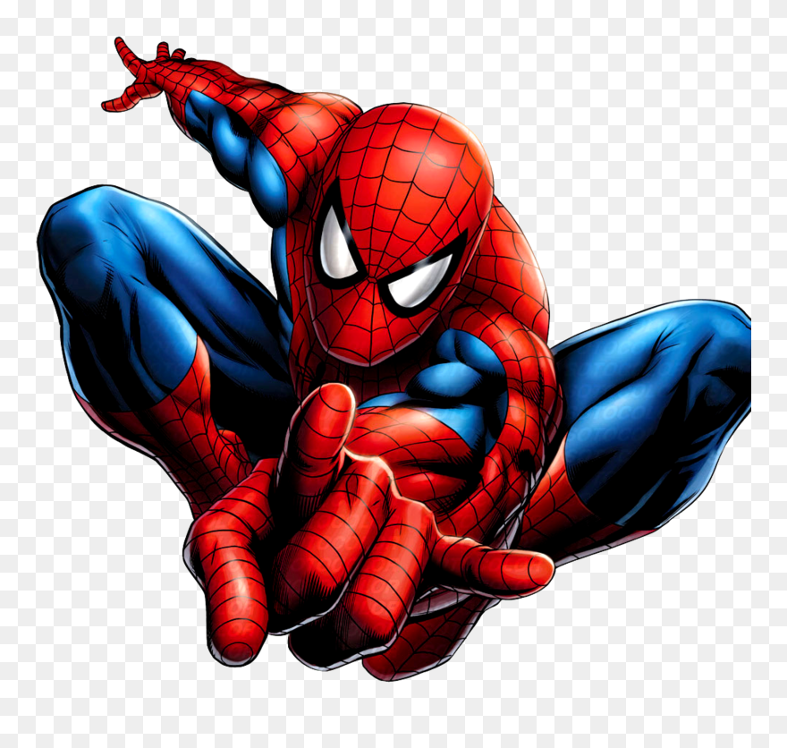Spider-man Cartoon Png Transparent Image - Transparent Background Spiderman Clipart Png