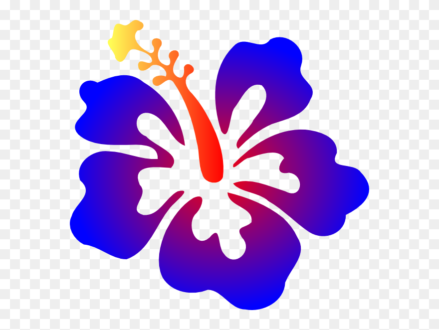 Hibiscus Clip Art At - Transparent Background Hibiscus Flower Clipart - Png Download