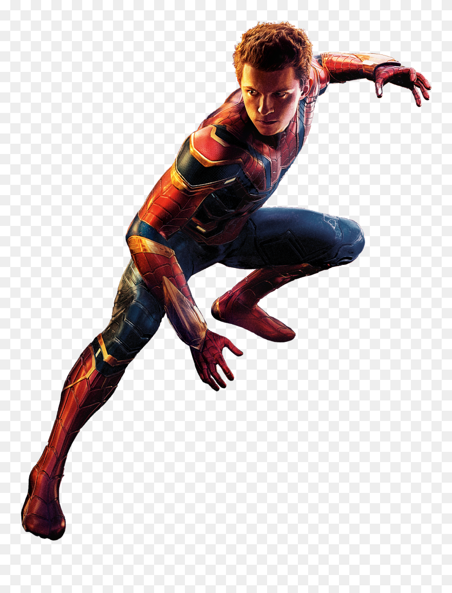 Iron Spiderman Clipart Vector - Spiderman Tom Holland Png Transparent Png
