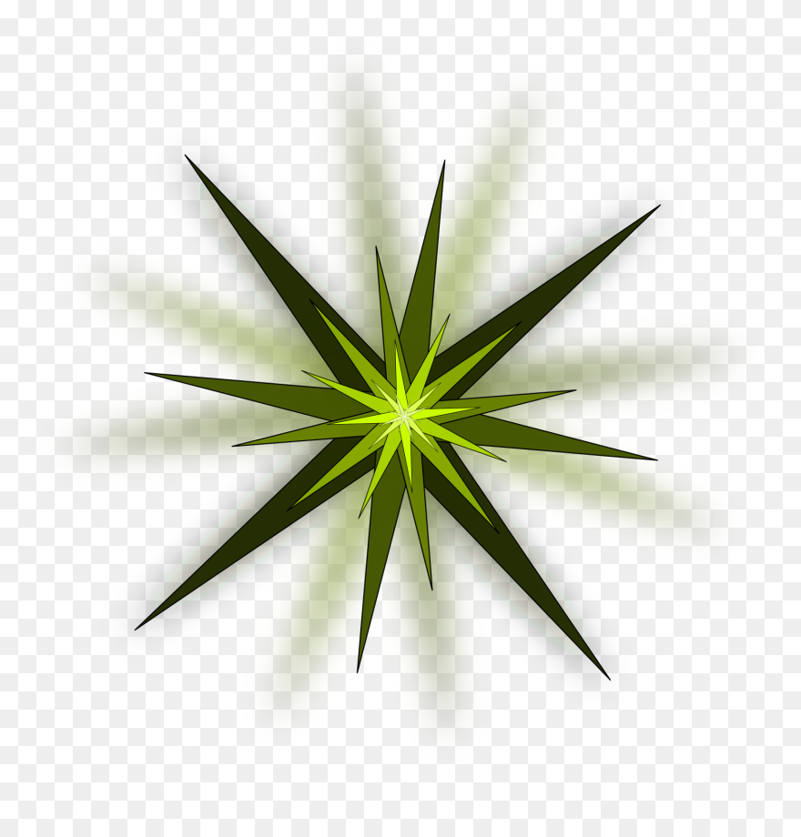 Green Star Svg Clip Arts - Green Star Clipart Transparent - Png Download