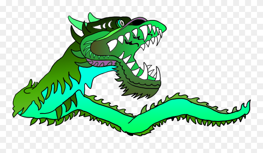 Green Chinese Dragon - Full Green Chinese Dragon Clipart