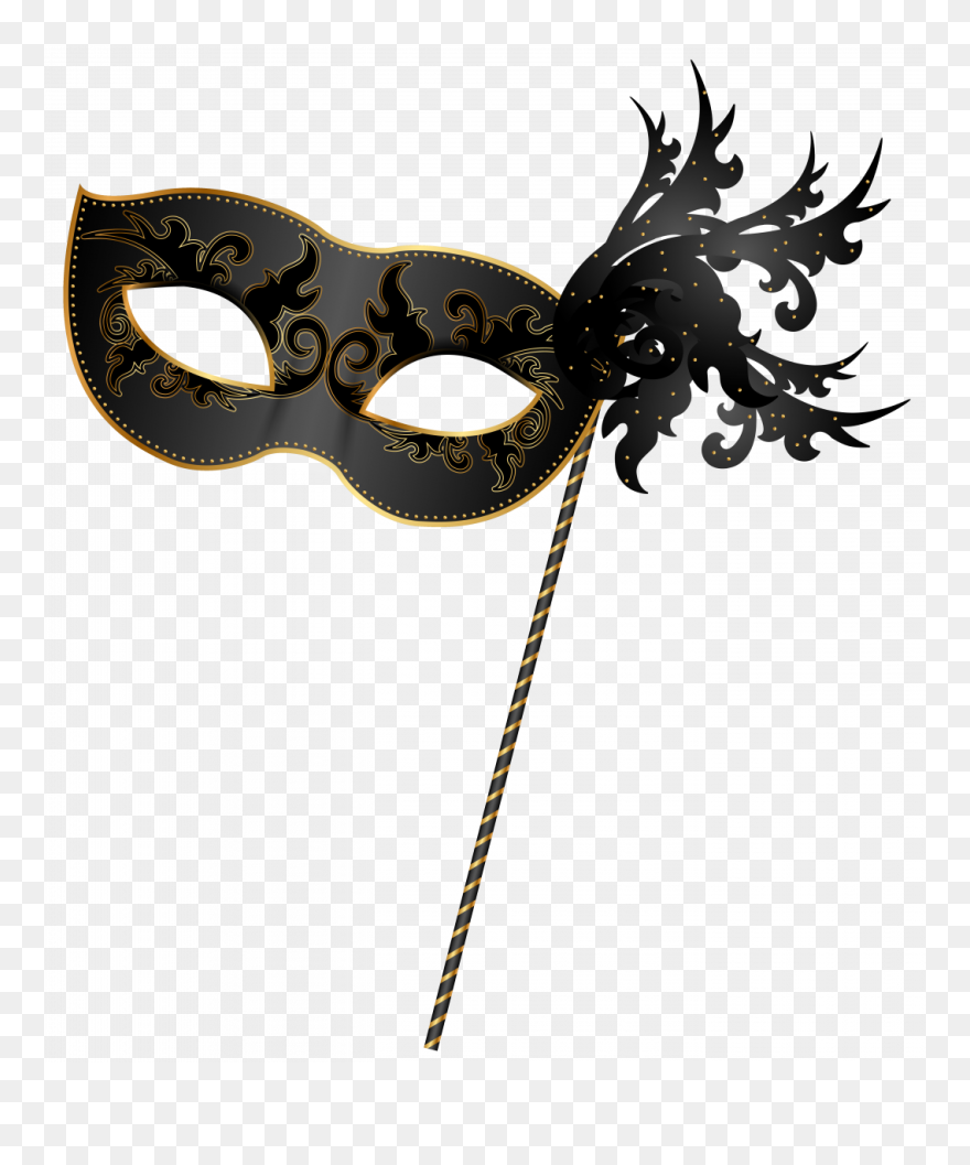 Mardi Gras Mask - Transparent Background Masquerade Mask Png Clipart
