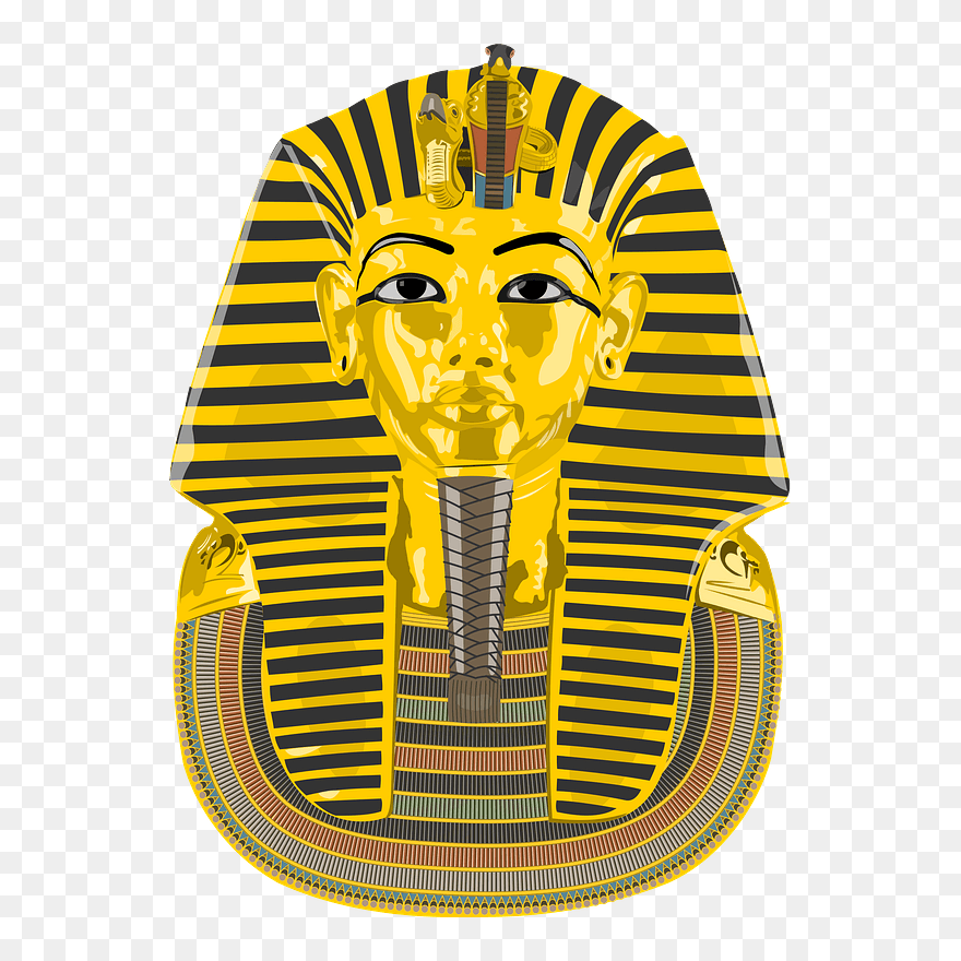 Mask For King Tutankhamun Clipart - Ancient Egyption Death Mask - Png Download