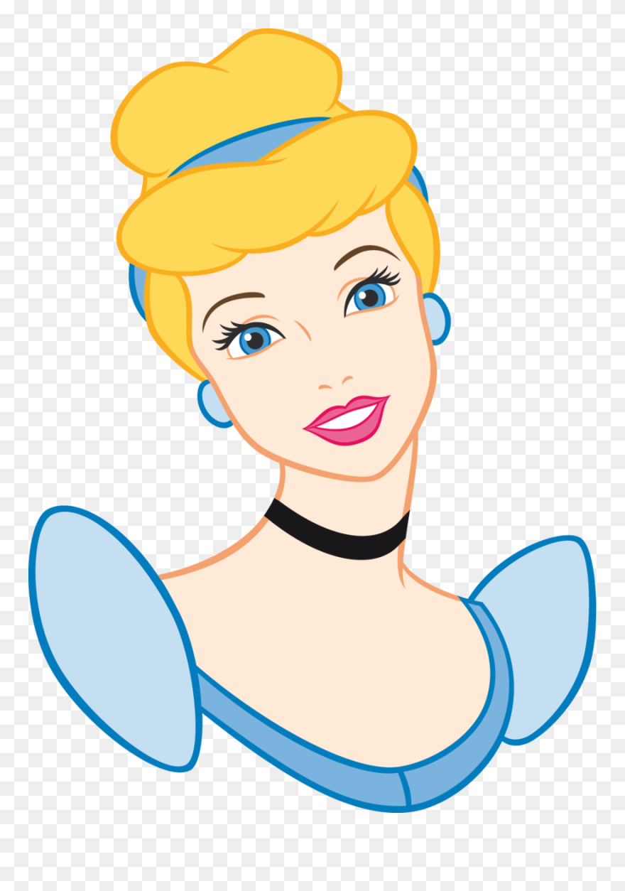 Library Of Cinderella Head With Crown Silhouette Image - Cinderella Face Clipart