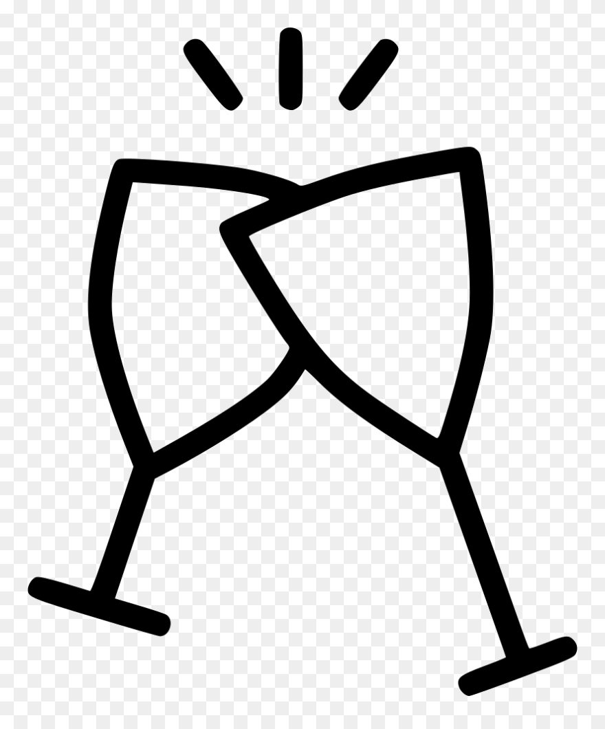 Transparent Celebrate Clipart - Clip Art Black And White Cheers - Png Download