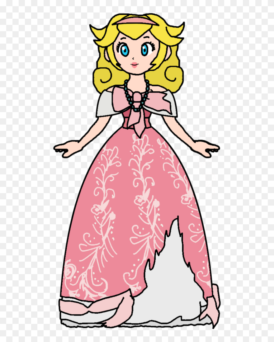 Cinderella Clipart Pink Dress, Picture - Deviantart Peach Katlime - Png Download