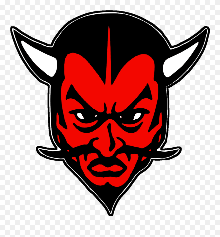 Red Devil Basketball Clipart Vector Black And White - Ravenswood High School Wv Logo - Png Download