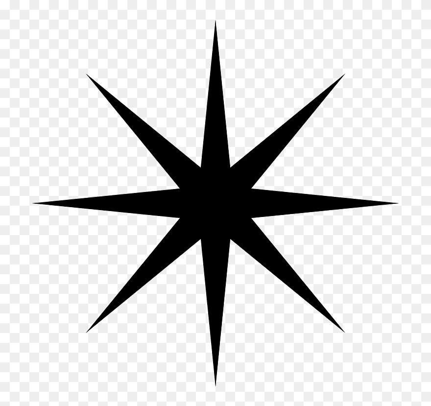 Eight-pointed Star Emoji Clipart - Frohe Weihnachten Schriftzug Gif - Png Download