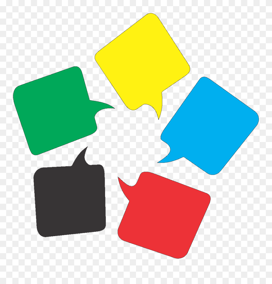 Colored Message Bubbles Svg Clip Arts - Messages Clipart - Png Download