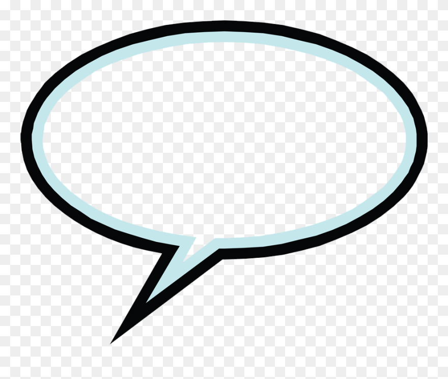 Download Comic Book Speech Bubble Clipart Library Library - Speech Bubble Cartoon Transparent Background - Png Download