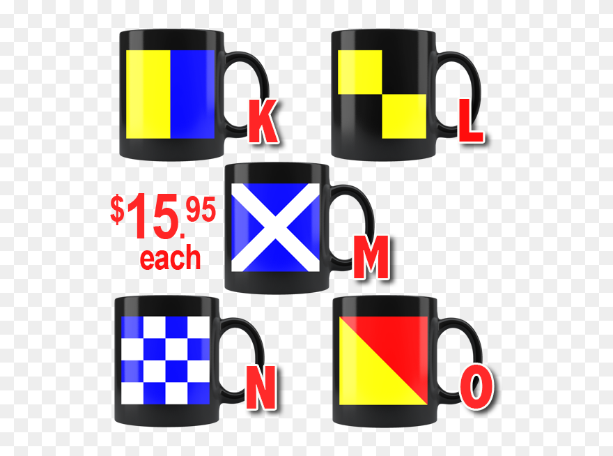 Nautical Flag Mugs K-o - Mug Clipart