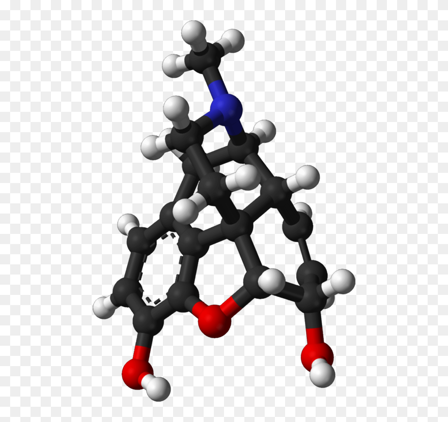 Joint,morphine,molecule - 3d Molecular Heroin Clipart