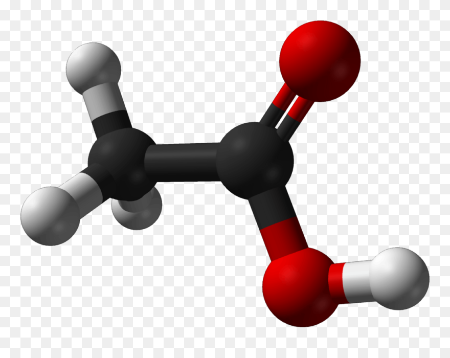 Hardware,acetic Acid,acid - Acetic Acid Molecule Model Clipart