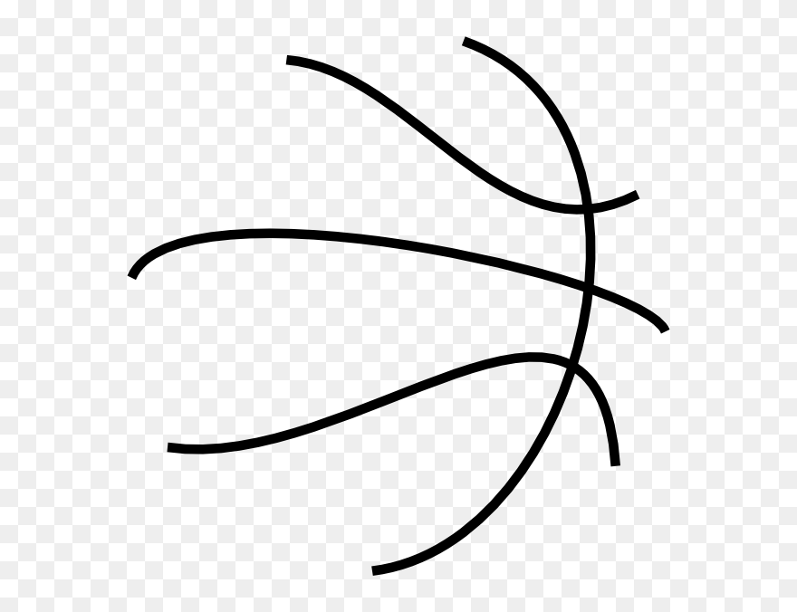 Basketball Lines Clipart Png Freeuse Download Bball - Basketball Lines Clipart Transparent Png
