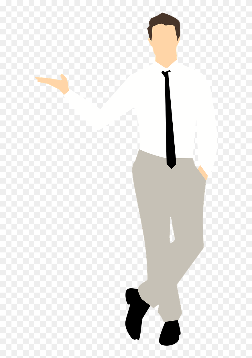 Man Clipart Sticker Pointing Free Photo - Man Clipart - Png Download