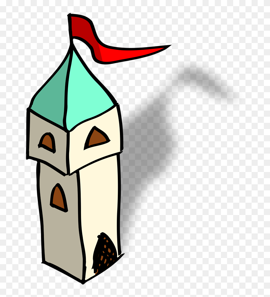 Cartoon Castle - Tower Clip Art - Png Download
