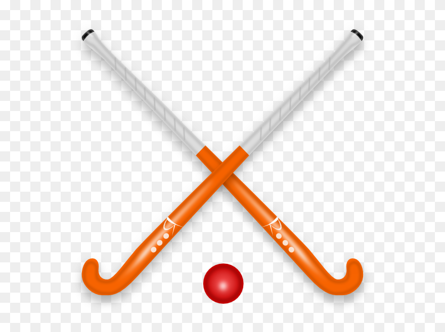 Hockey Stick Ball Clip Art At Clipart Library - Hockey Sticks And Balls - Png Download