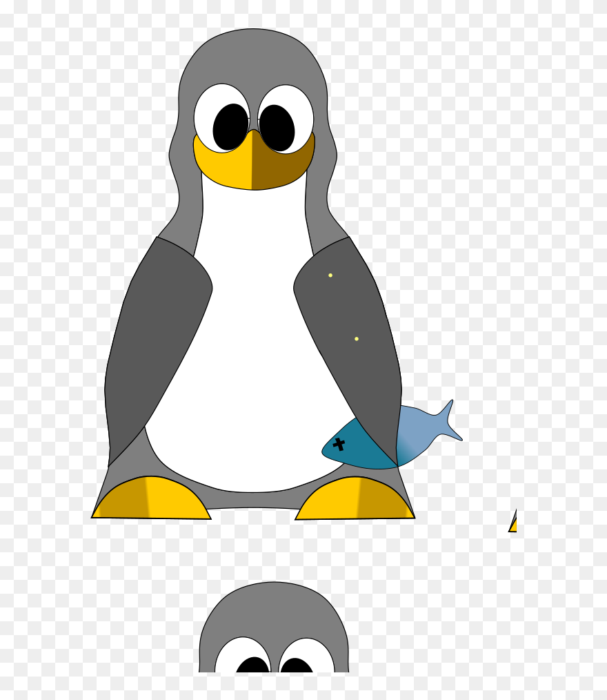 Tux Penguin Svg Clip Arts - Fish Clip Art - Png Download