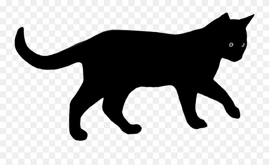 The Black Cat Kitten Clip Art - Png Download