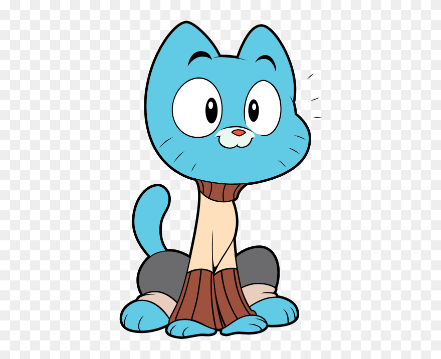 Kitten Clipart Purr - Gumball Watterson Fan Art - Png Download