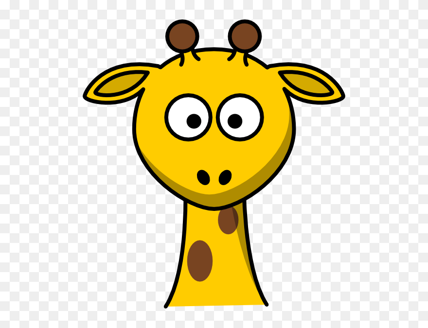 Head No Body Clip - Giraffe Head Clip Art - Png Download