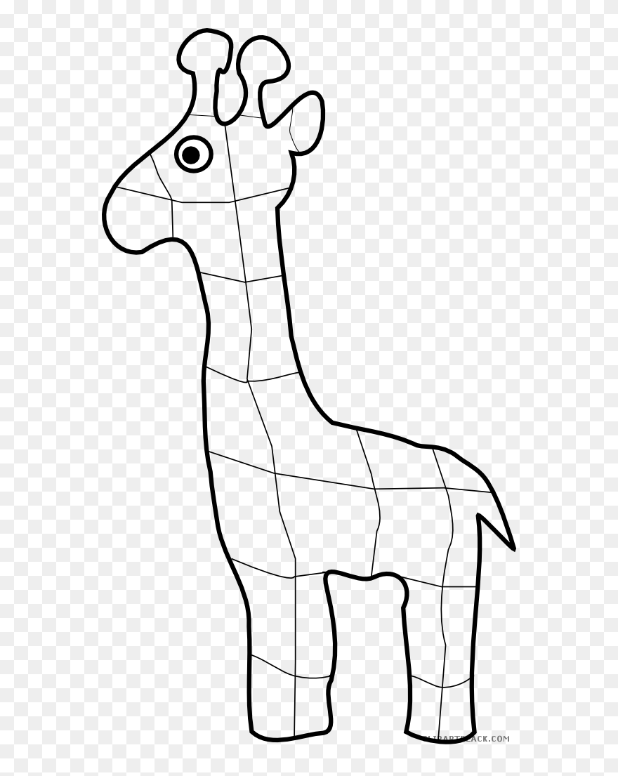 Clipart Giraffe Outline, Clipart Giraffe Outline Transparent - Giraffe - Png Download