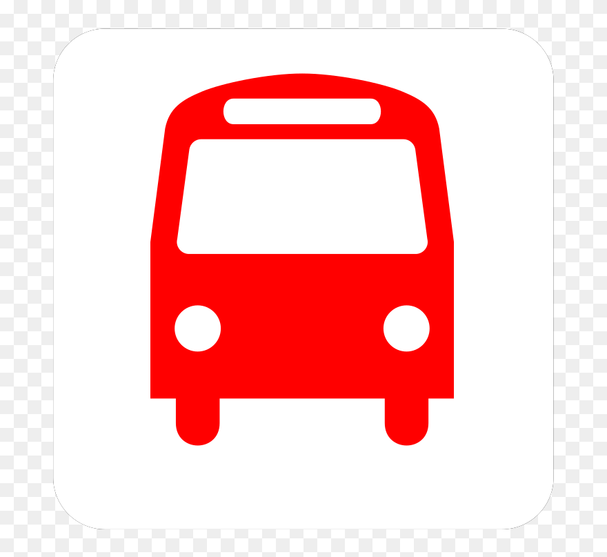 Simple Bus Svg Clip Arts - Bus Pass - Png Download