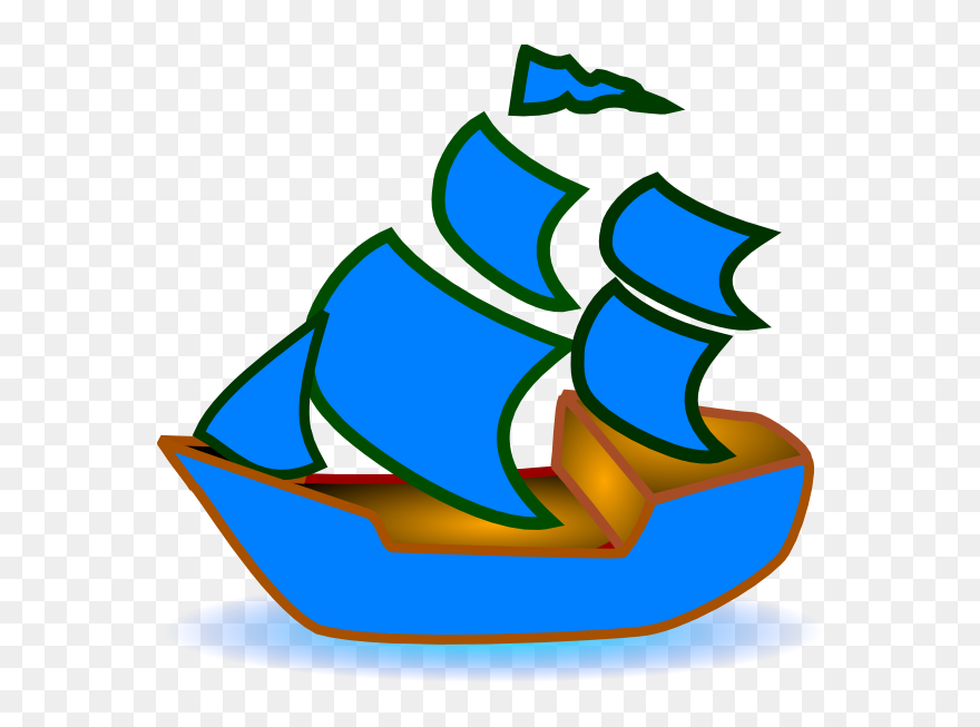 Green Boat Clipart - Png Download