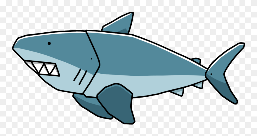 Types Of Sharks Clipart Megalodon - Scribblenauts Megalodon - Png Download