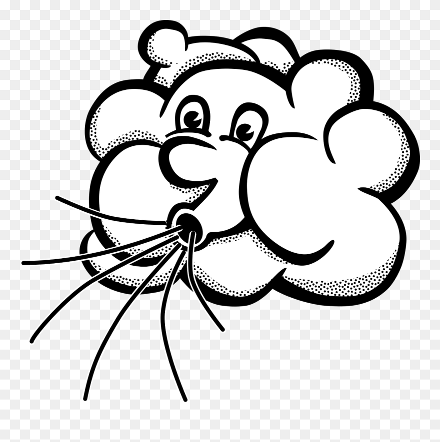Wind Clip Art - Transparent Windy Clipart - Png Download