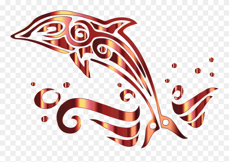 Chromatic No Background Big - Black And White Dolphin Clipart - Png Download