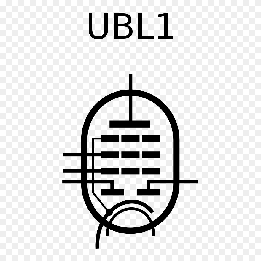 Radio Tube Ubl1 - Radio Tube Svg Clipart