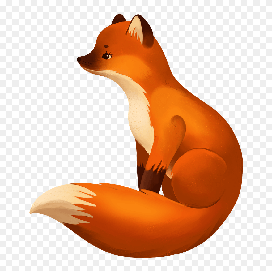 Fox Clipart - Red Fox - Png Download