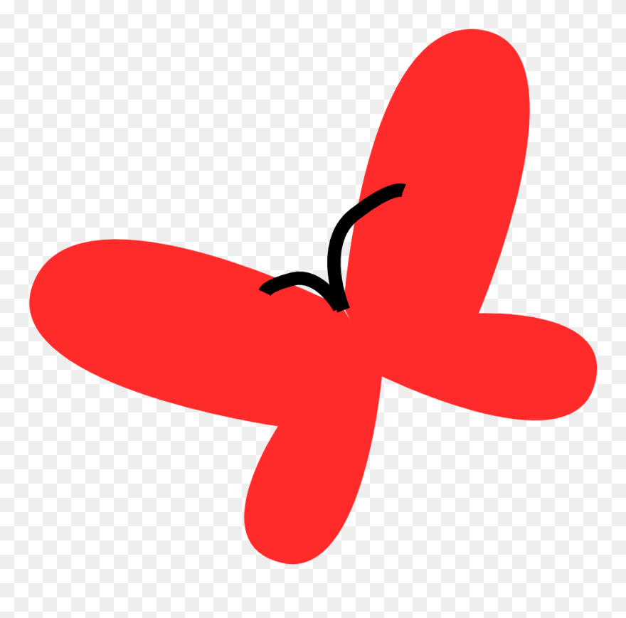 Black Red Butterfly Clip Art Png - Clip Art Transparent Png