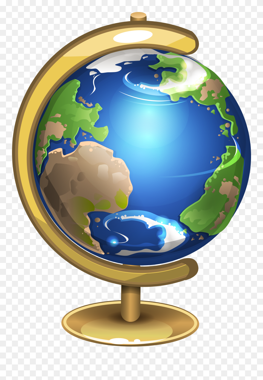 Globe Clip Art - Globe With Transparent Background Clipart - Png Download