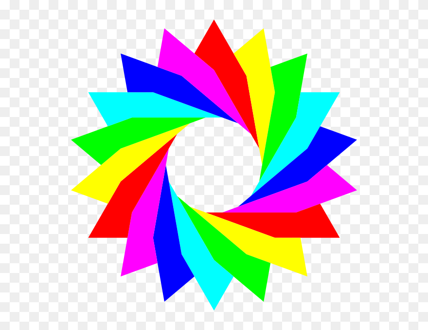 Triangular Circle Rainbow Clip Art At Clker - Circle Clipart Rainbow Png Transparent Png