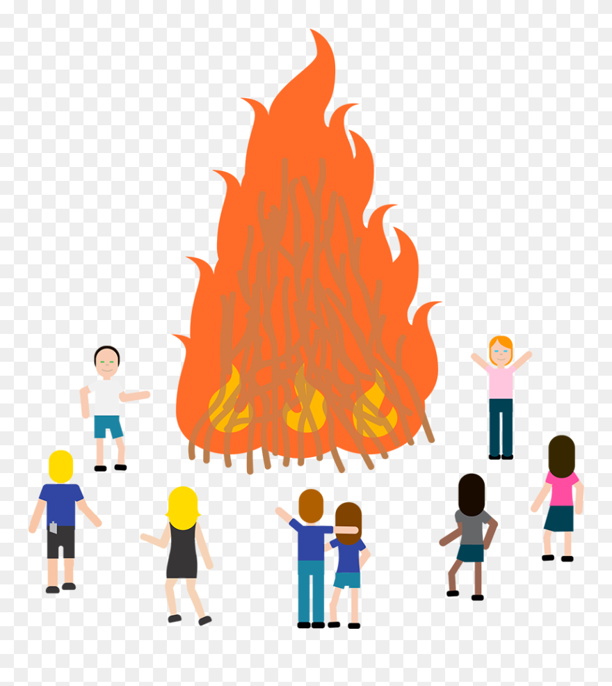 Transparent Campfire Clipart - Midsummer Day Clip Art - Png Download