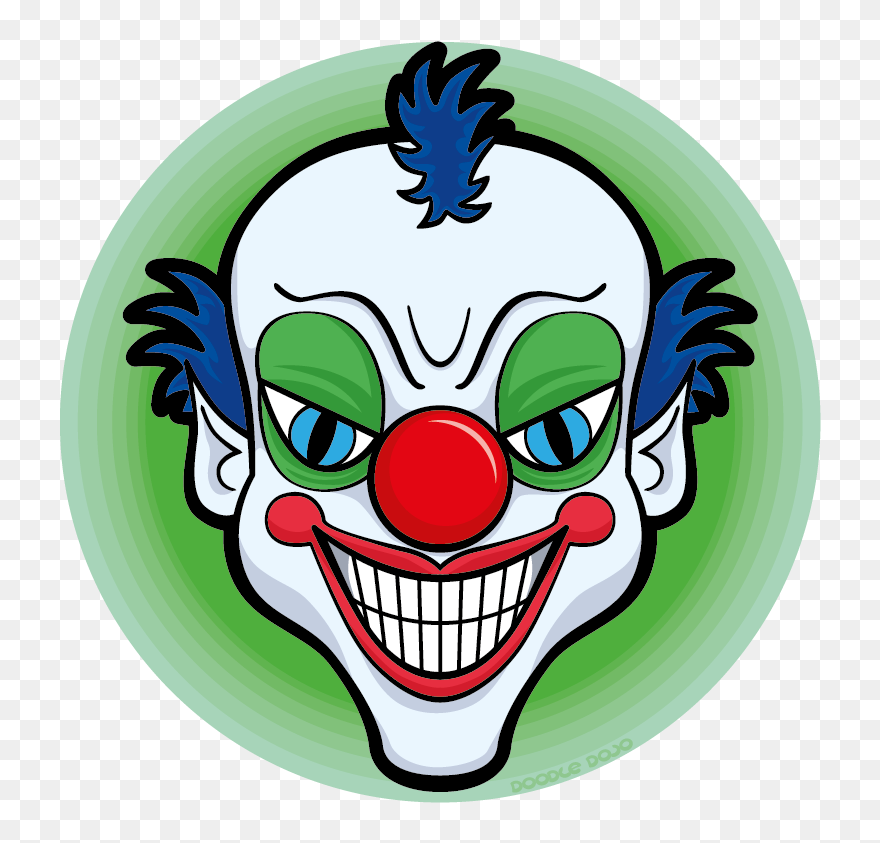 Scary Clown Clipart Transparent Scary Clown Clipart - Transparent Cartoon Scary Clown - Png Download