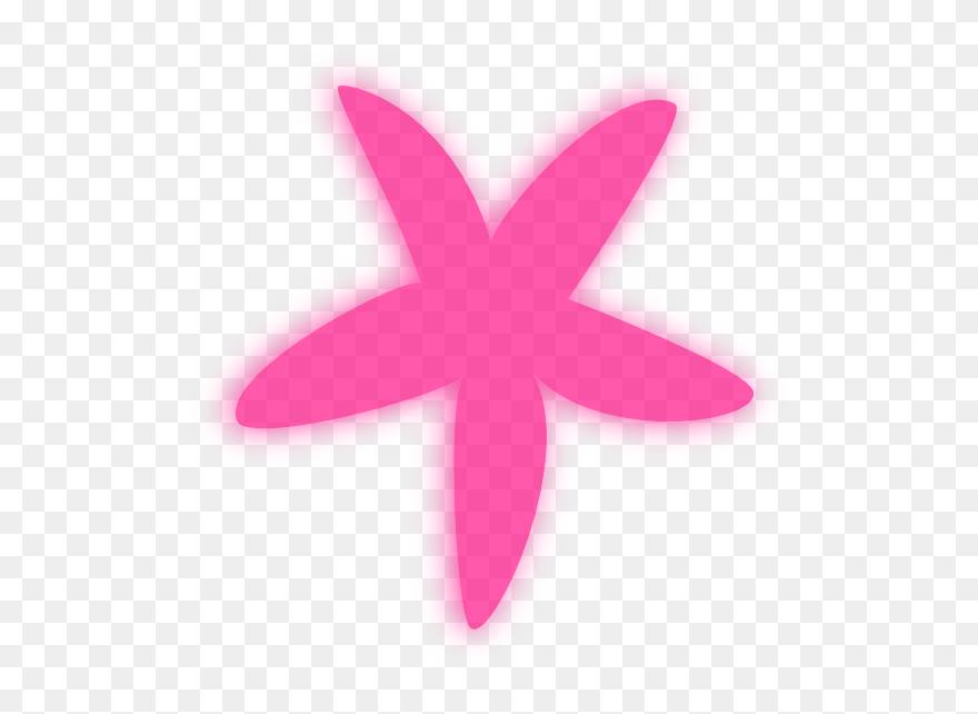 Pink Starfish Clip Art At Clker - Starfish Clipart Pink - Png Download