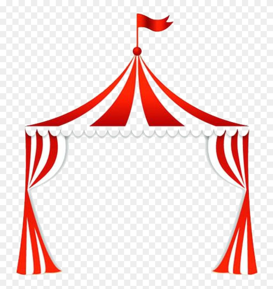 Free Carnival Clipart Images Jpg Black And White Library - Transparent Circus Tent Clipart - Png Download