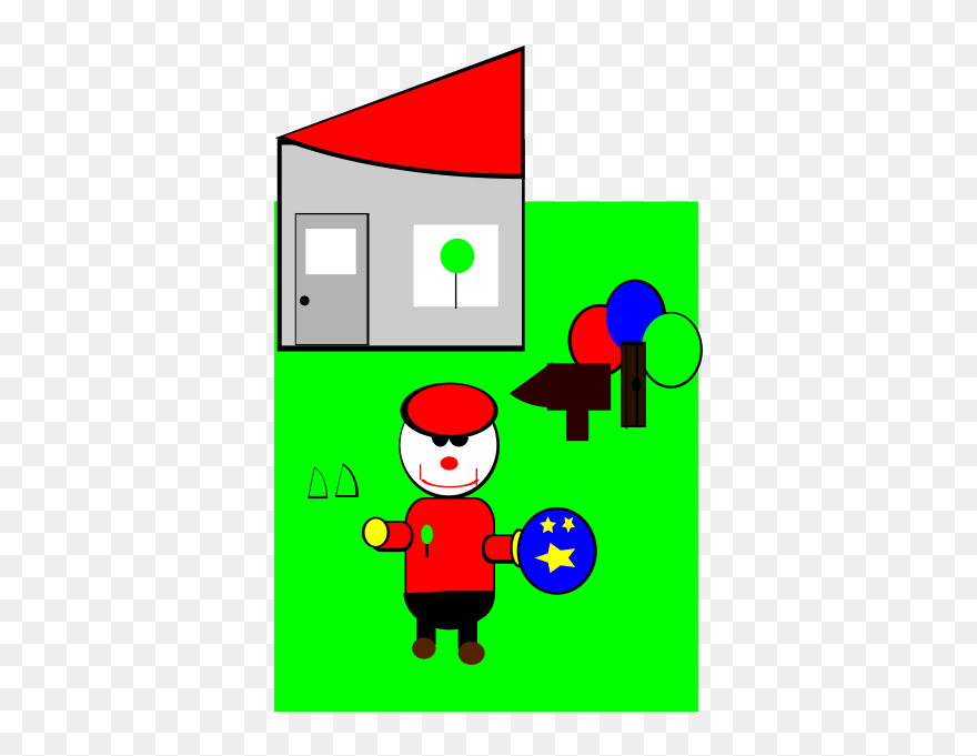 Clown - Cartoon Clipart